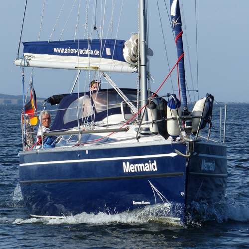 Boot vor Stralsund